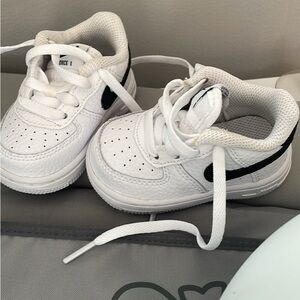 Nike Kids White and Black Sneakers